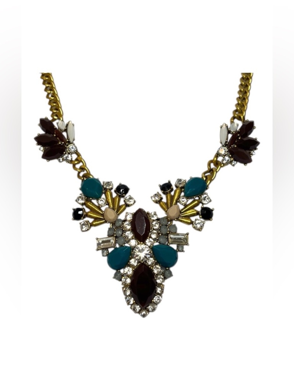 J. Crew • Vintage Multicolor Statement Necklace